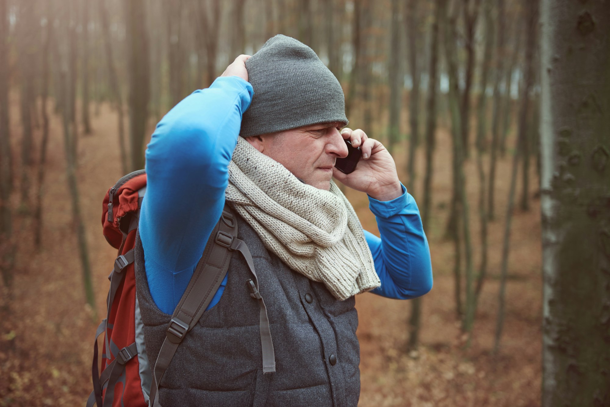 Man got lost in the forest